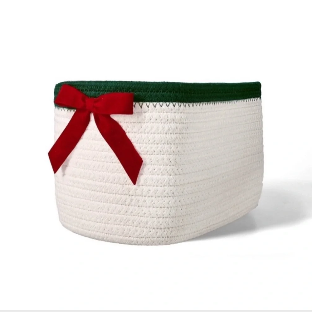 NEW Target Bullseye Playground Decorative Holiday Rope Basket
